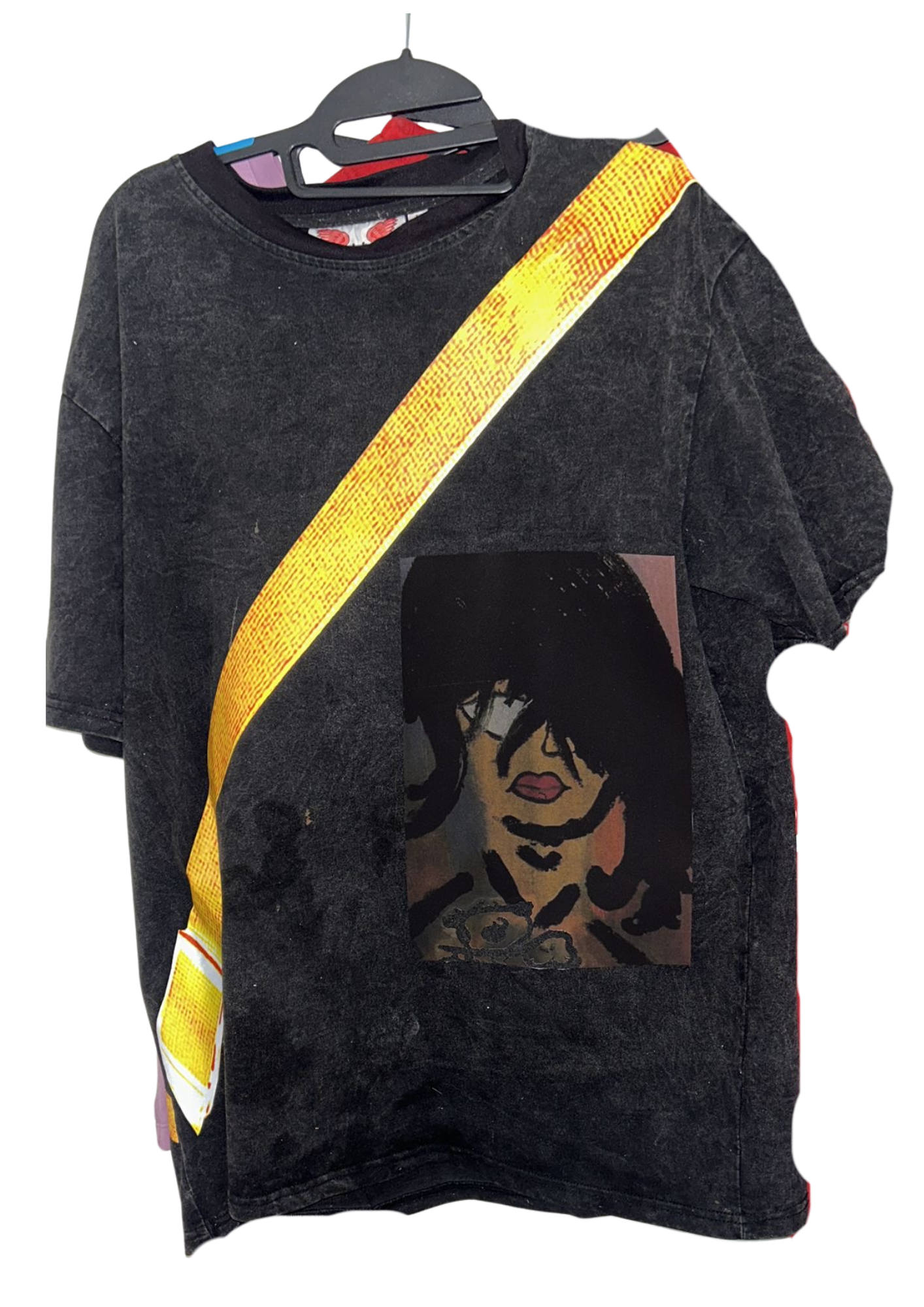 Washed dark tee